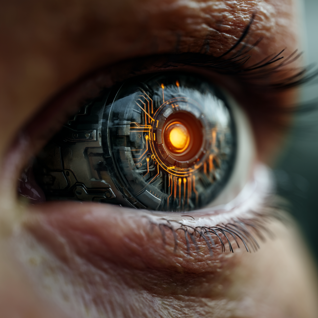 Mechanisches Auge - Deutung auf Künstliche Intelligenz