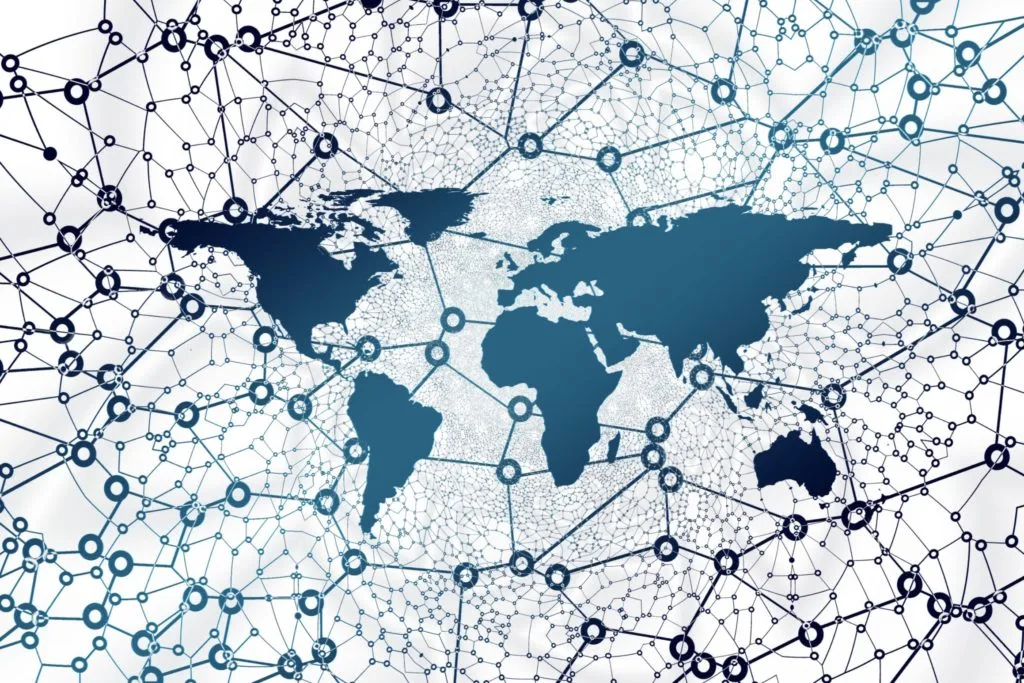 Vernetzter Globus; Digitalisierung